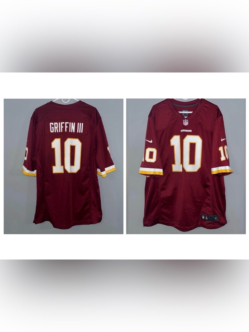 Washington Redskins No. 10 Robert Griffin RG3 Authentic Nike NFL Football Jersey